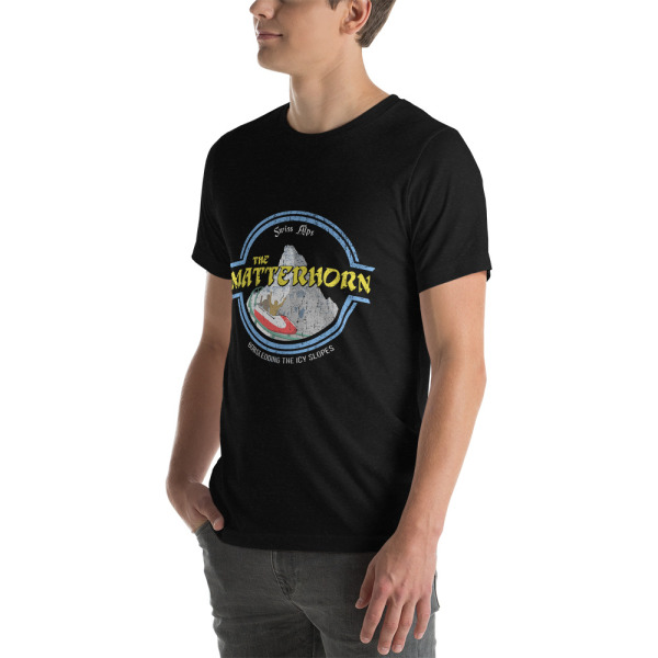 The Matterhorn Mountain (Vacation Ad) - Unisex T-Shirt - Image 4